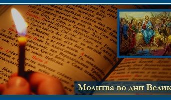 Молитвы праздничные на Вход Господень в Иерусалим. Вербное Воскресение