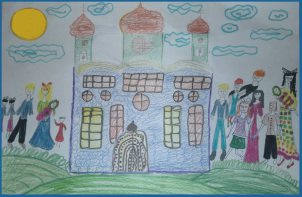 Храм - рисунок Кати Романовой