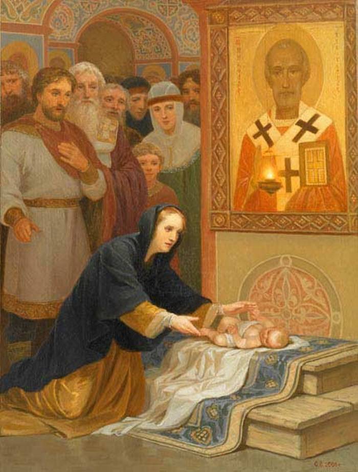 25 Чудесное обретение утонувшего младенца. Киев ХIв