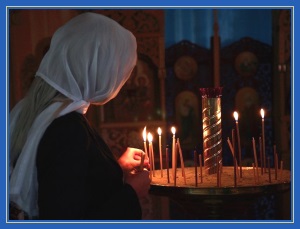 Храм, девушка