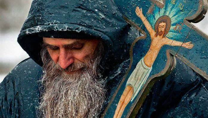 Смирение, Монах с Распятием
