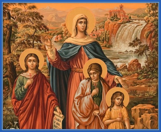 Мученица Вера, Надежда, Любовь и София