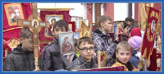 Климковский крестный ход. Часть 3-я 1 Крестный ход, дети, юные крестоходцы