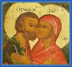 Праведные Иоаким и Анна - икона