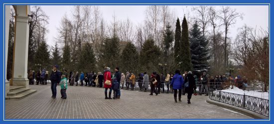 Поездка к мощам блаженной Матроны 28 января 2018 2 Очередь к мощам блаженной Матроны