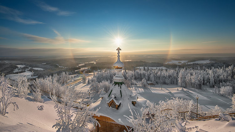 Храм. Зима. Мороз