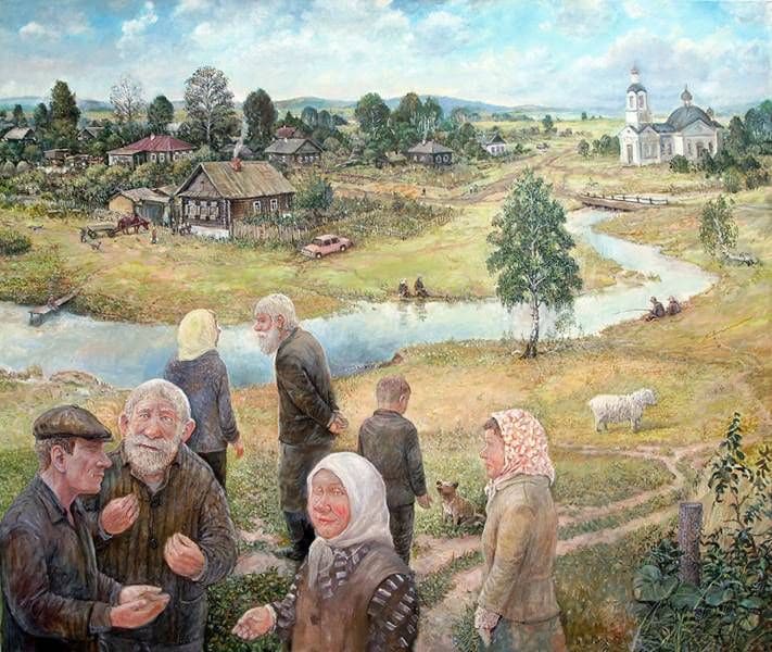 Мост. Крестьяне