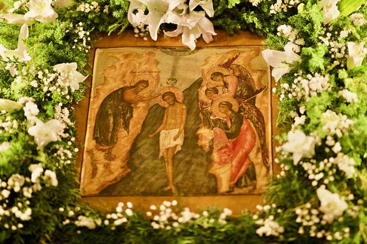 Икона Крещения Господня в храме