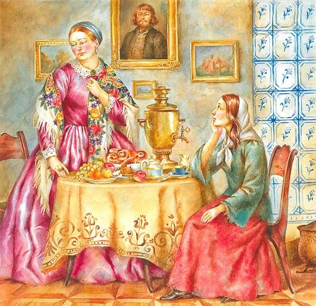Блаженная Ксения и купчиха Крапивина