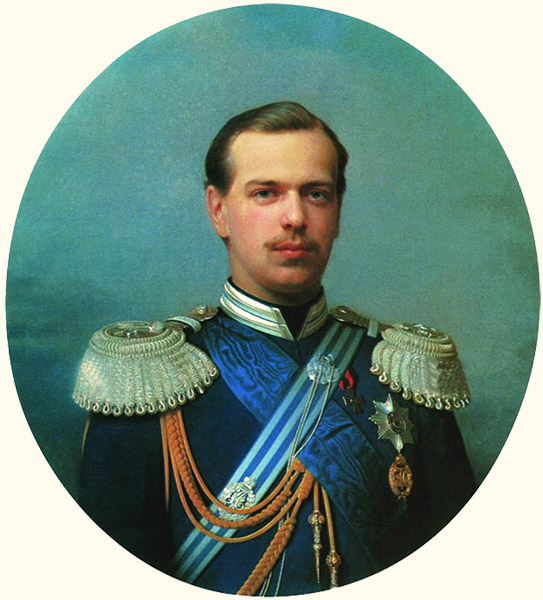 Цесаревич Александр Александрович в мундире лейб-гвардии Атаманского полка, шефом которого он был