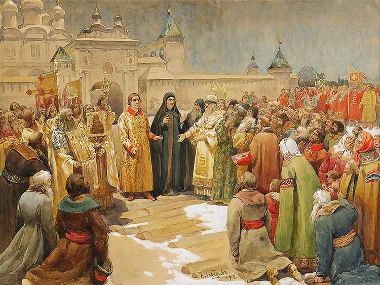 Венчание на царство Михаила Федоровича Романова