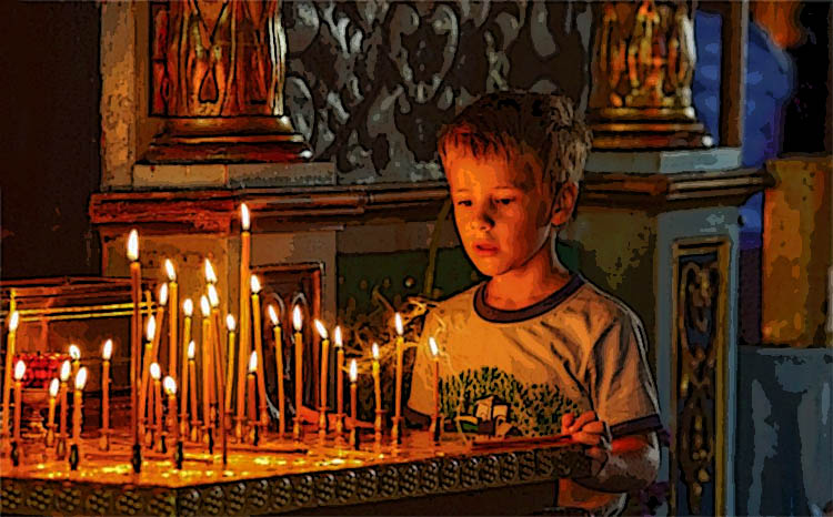 Мальчик в храме