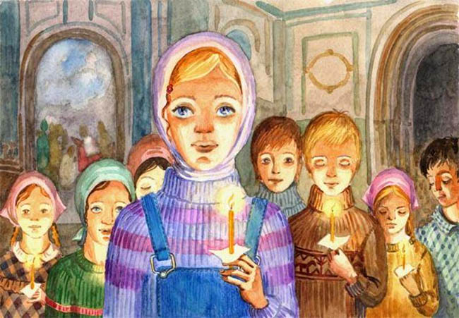 Служба в храме