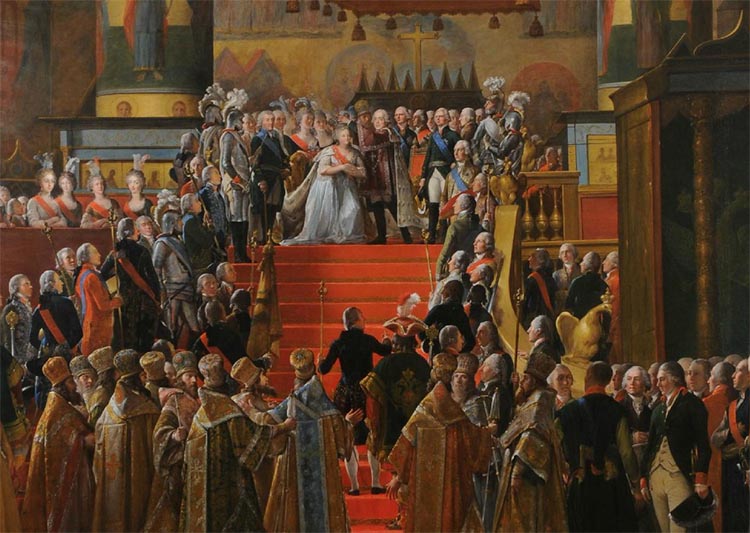 Церемония коронации Павла I