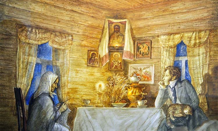 Александр Сергеевич и Арина Родионовна
