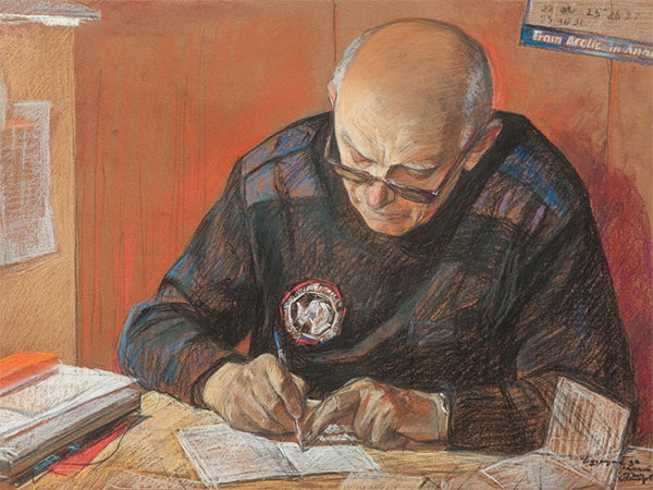 21 июля в истории. Станция «Восток» 4 Почетный полярник Арнольд Будрецкий за работой