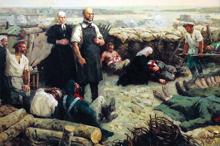 Николай Пирогов на перевязочном пункте Севастополя