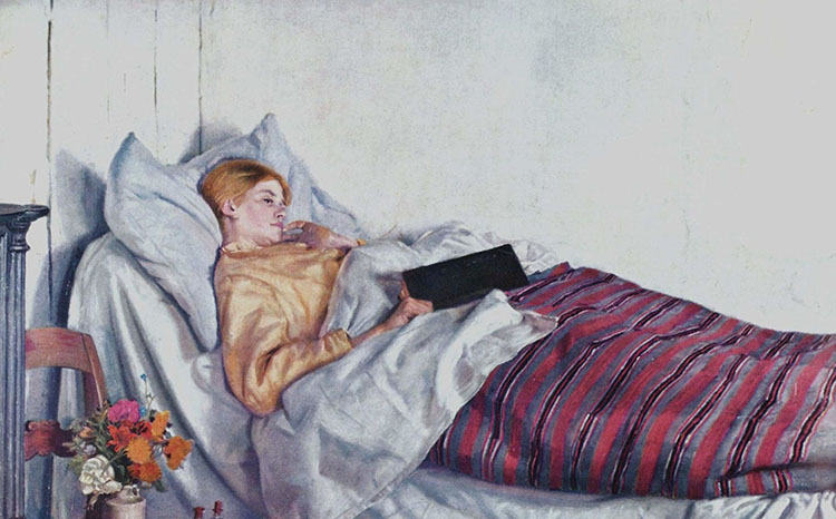 Женщина в болезни