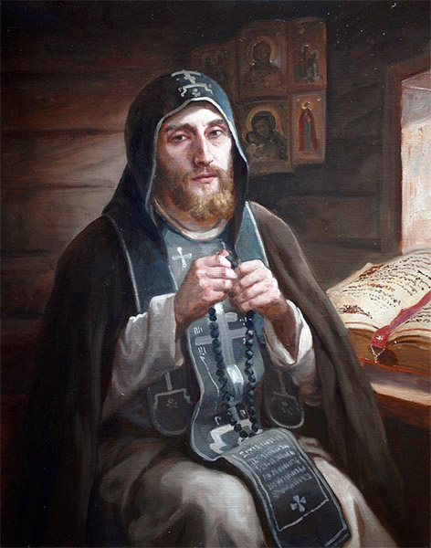 Монах в кельи