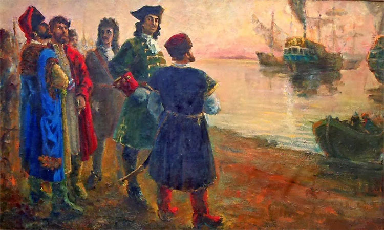 Петр I и Азовское море