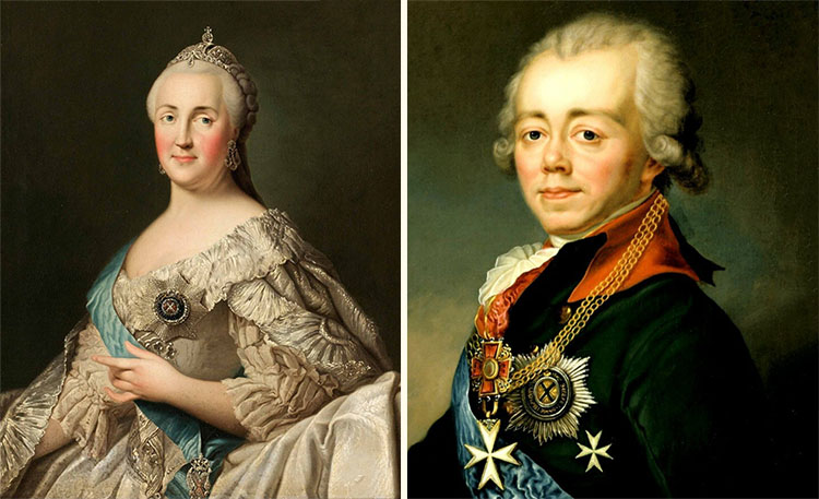 17 ноября в истории. Екатерина Великая 3 Екатерина II и Павел I