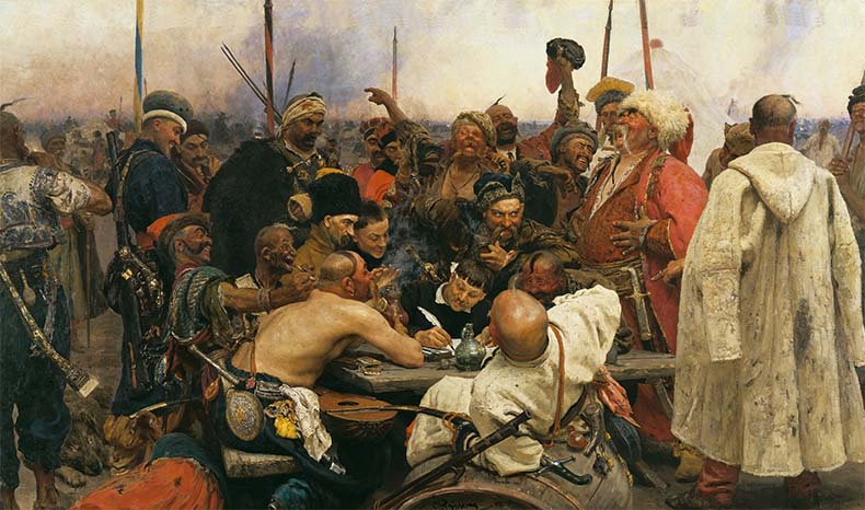 Запорожцы пишут письмо турецкому султану