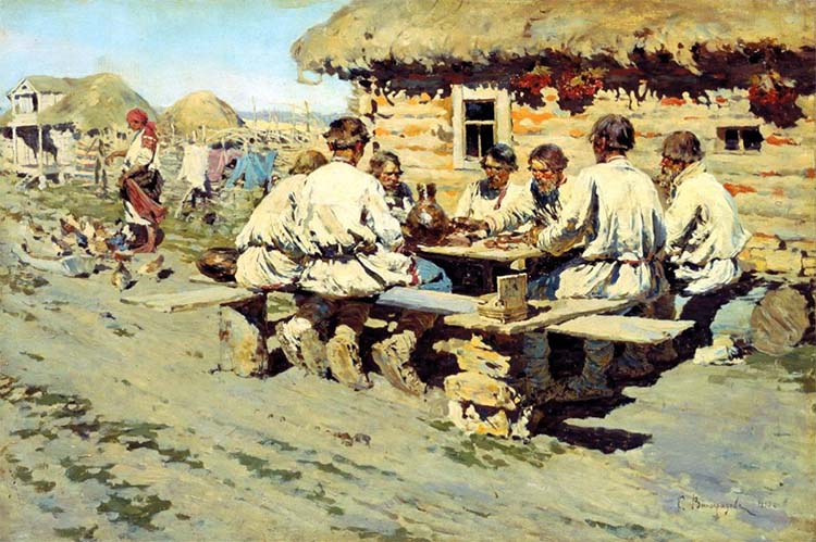 Крестьяне за столом