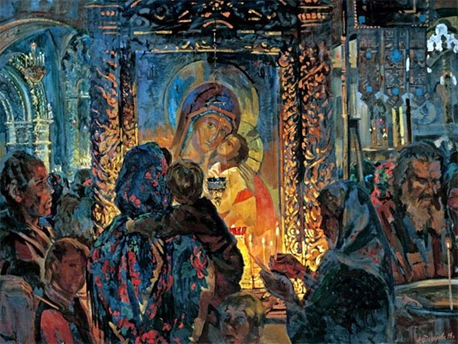 Люди в храме