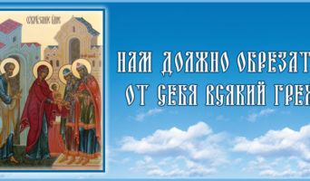 Нам должно обрезать от себя всякий грех