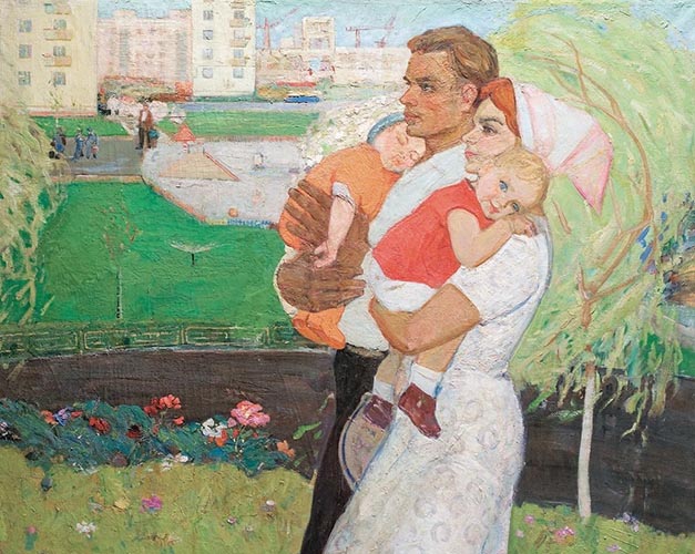 Будь хорошим отцом семейства 3 Родители с детьми на улице