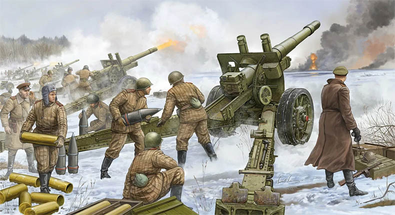 Советские артиллеристы