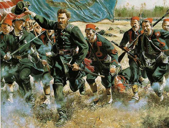 Во время гражданской войны в США