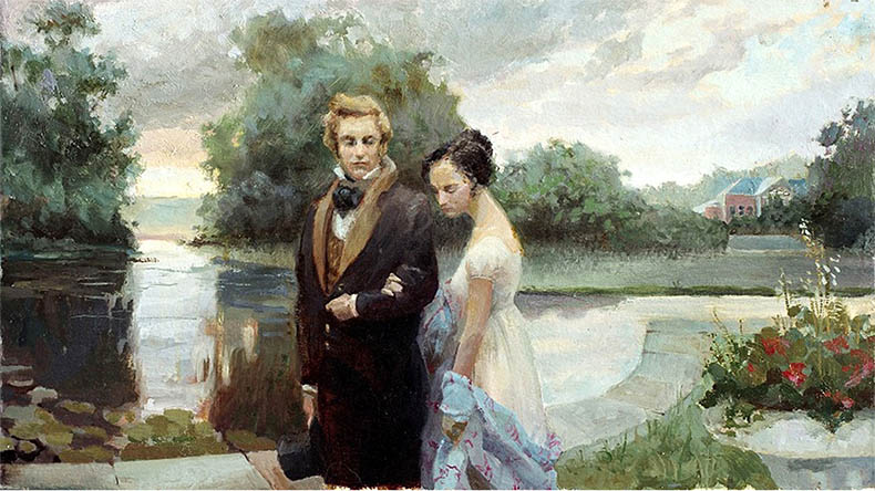 Евгений Онегин и Татьяна Ларина