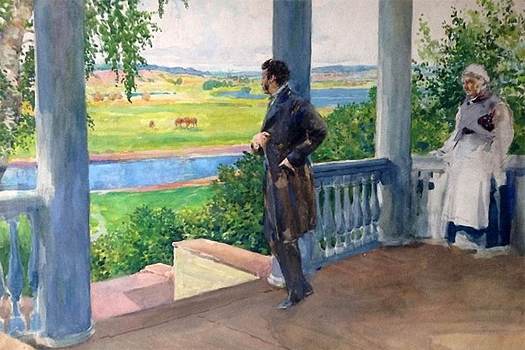 Александр Пушкин в Михайловском