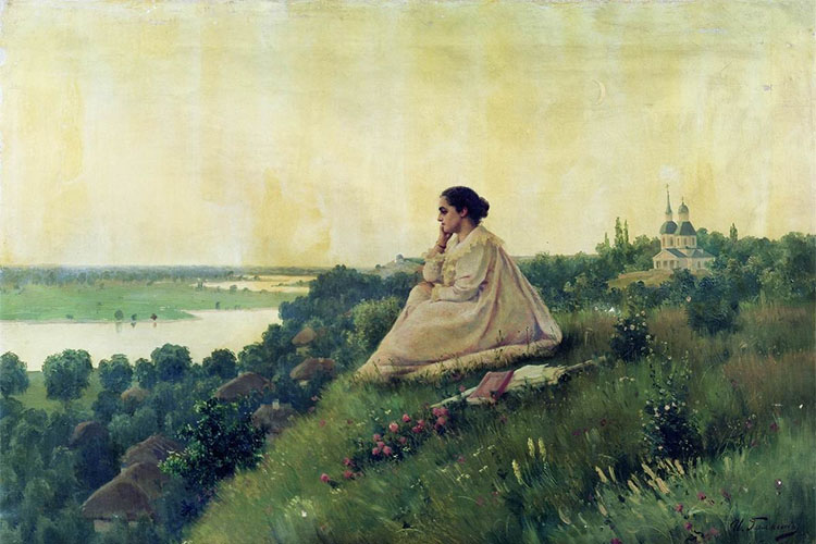 Женщина размышляет