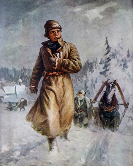 Ломоносов идет в Москву