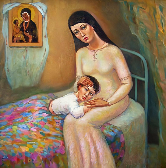 Мама с сыном