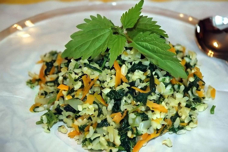Плов с крапивой