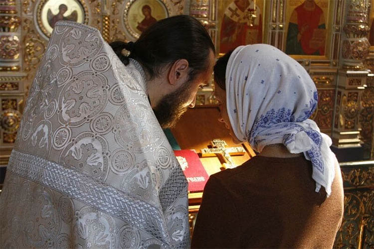 На исповеди