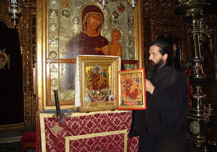 Всецарица, Ватопедский монастырь