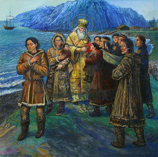 Святитель Иннокентий на Алеутских островах