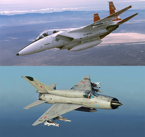 6 октября в истории. Истребитель МиГ-29 2 F-15 и МиГ-21