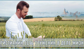 Христианин есть труженик в деле жизни