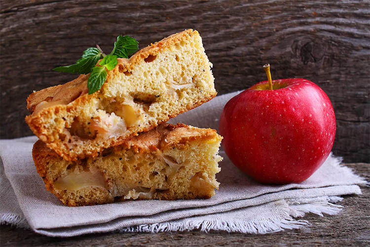 Постная кухня 4 Яблочная шарлотка