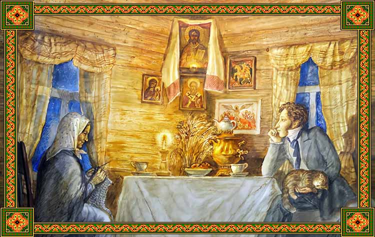 21 апреля в истории. Няни на Руси 3 Арина Родионовна и Александр Пушкин