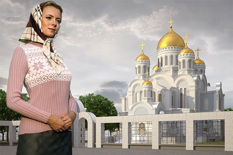 О стыде и бесстыдстве 3 Женщина перед храмом