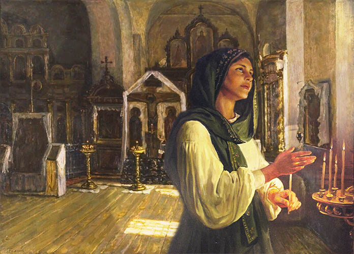 Женщина в храме