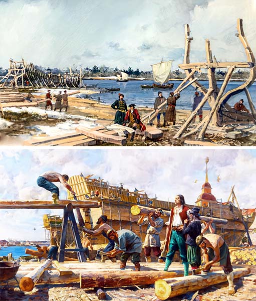 Верфь на острове Соломбала