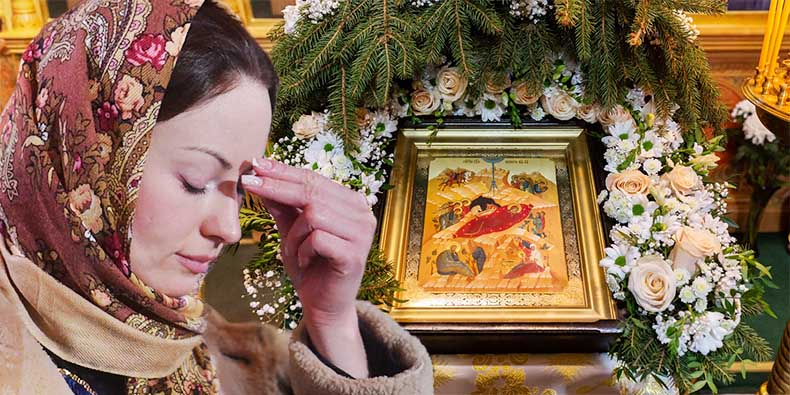 Подготовка к Рождеству Христову 2 Перед иконой Рождества Христова