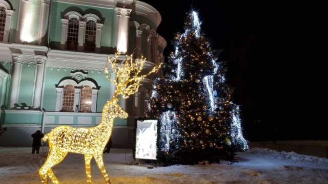 22. rozhdestvenskiy olen i elochka